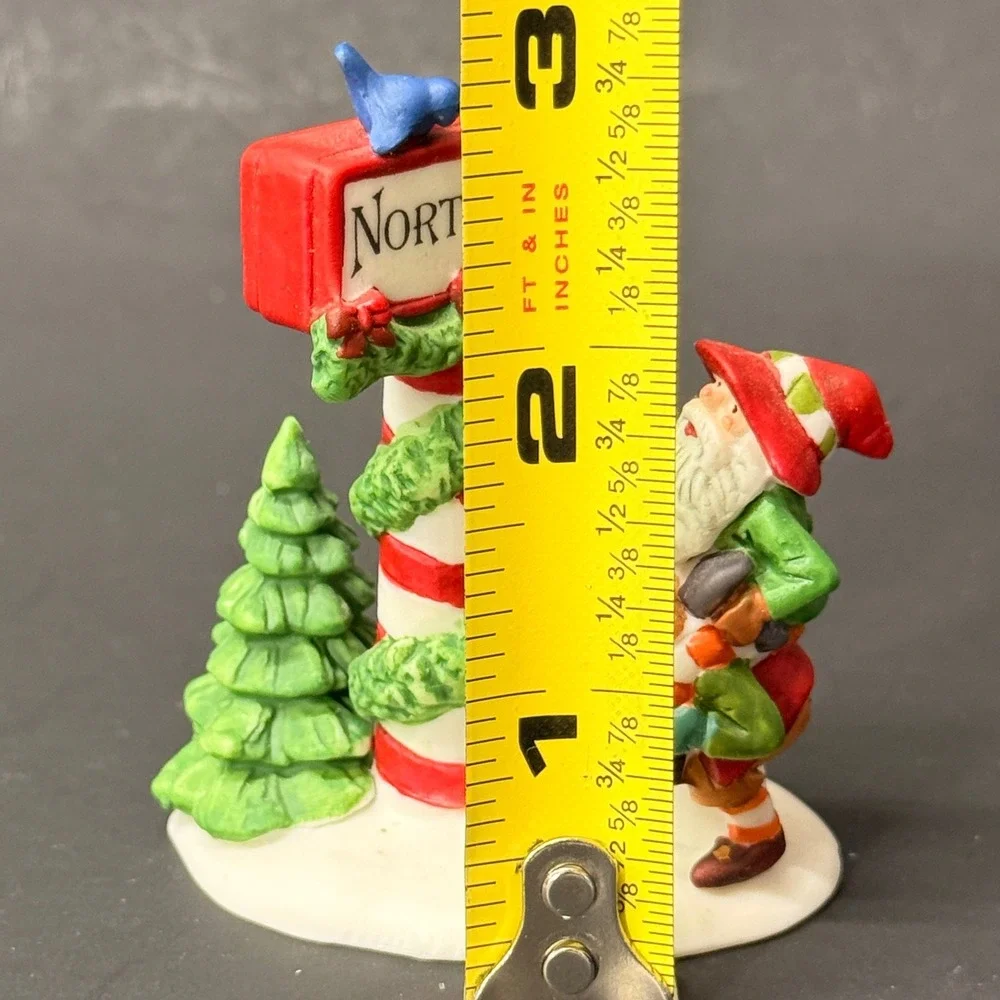 Dept 56 Heritage Village Trimming The North Pole Porcelain Figurine 5608-1